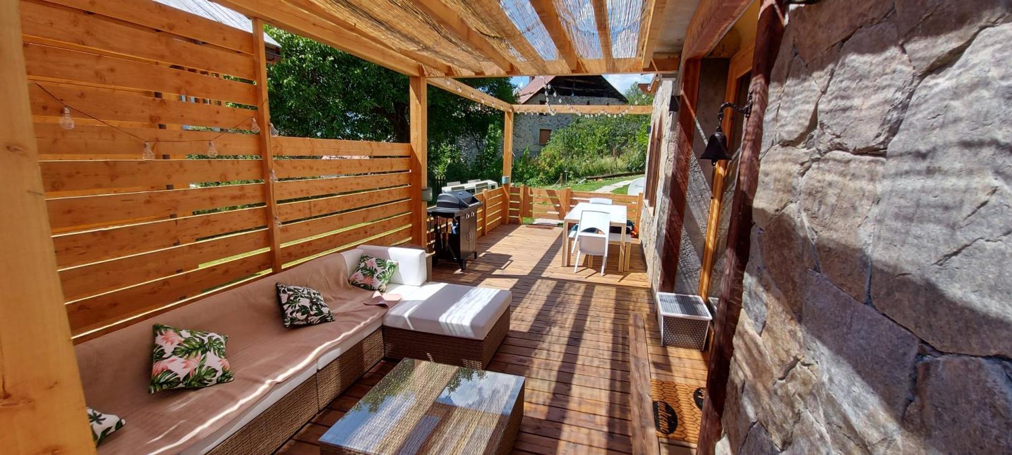 Chalet Serre Cambeou Piscine&Spa Сен-Шафре Экстерьер фото