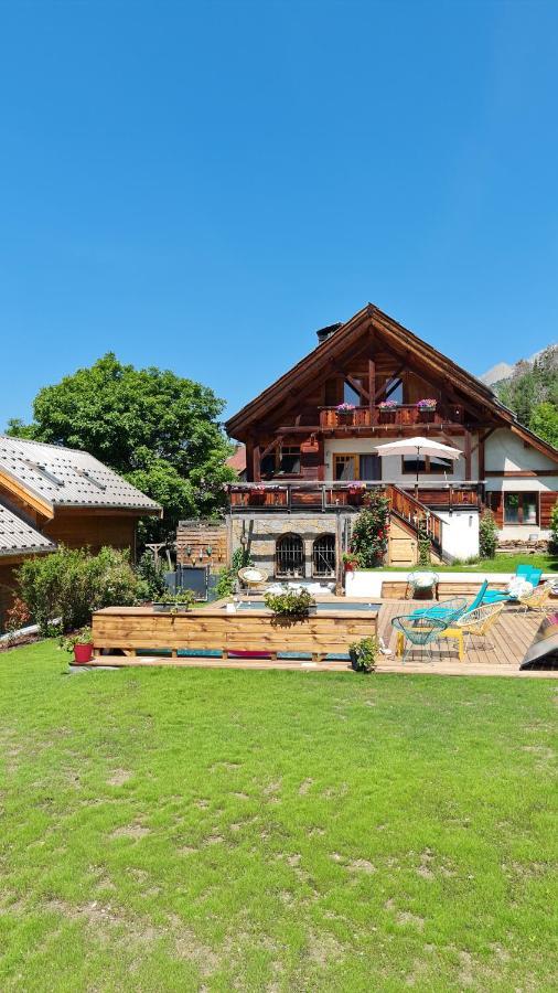 Chalet Serre Cambeou Piscine&Spa Сен-Шафре Экстерьер фото